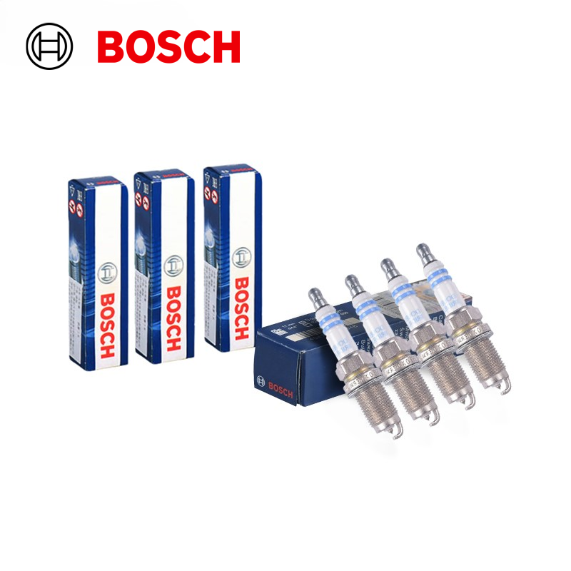 Bosch Spark Plug Iridium - 4 قطع من شمعات الإشعال المزدوجة